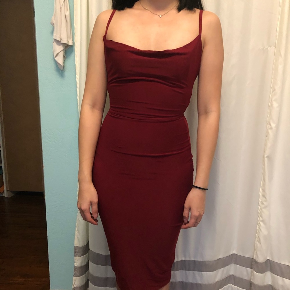 Cowl Neck Slinky Dress 🆕✨